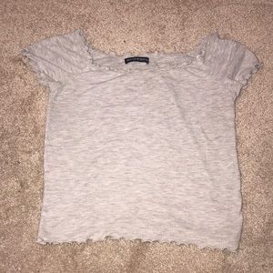 Size S, Grey Brandy Melville Crop Top ♥️
